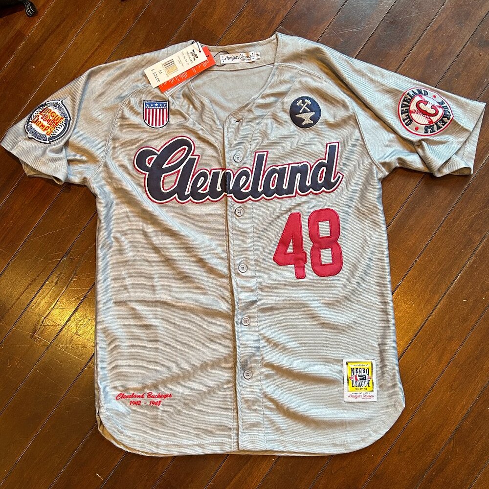 Headgear Cleveland Buckeyes Negro League Away Jersey, New!